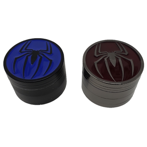 52mm 4-Part Drip Oil Painting Spider Design Tobacco Grinder